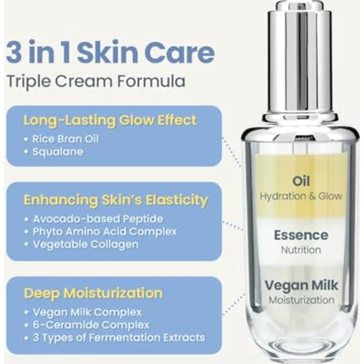 TIRTIR Ceramic Milk Ampoule, Gesichtsserum mit feuchtigkeitsspendender Formel, 40 ml – Bild 4