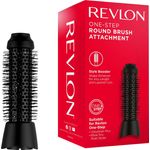 Revlon Rundbürste ONE-STEP RUNDBÜRSTENAUFSATZ, RVDR5325, für Warmluftbürste Volumiser RVDR5298E und Multi Styler RVDR5333, mit Volumen am Haaransatz und weichen Locken, schwarz
