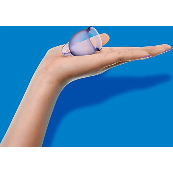 Satisfyer Feel Confident Menstrual Cup, Menstruationstasse Set mit 15 ml und 20 ml, umweltfreundliches Silikon in Purple – Bild 4