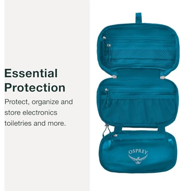 Osprey Ultralight Zip Organizer 2, Necessaire für Körperpflege und Erste Hilfe, blau, 2 l – Bild 3