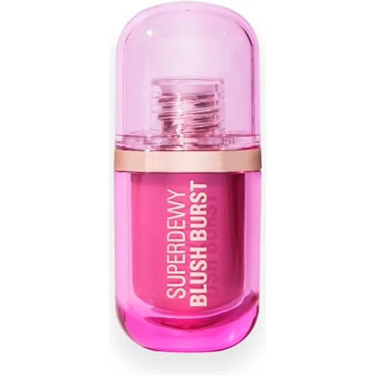 Revolution Superdewy Liquid Blush Burst, Aufbaubarer Flüssig-Blush mit Peptiden & Hyaluronsäure, vegan & tierversuchsfrei, Bubblegum Burst Pink, 4,2 ml – Bild 2