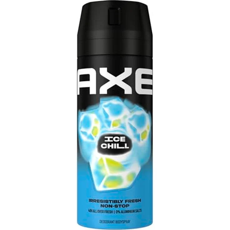 Axe Bodyspray Ice Chill Deo, Aluminiumfrei, 48h Schutz vor Körpergeruch, 150 ml, mit gefrorener Minze und Zitrone – Bild 1