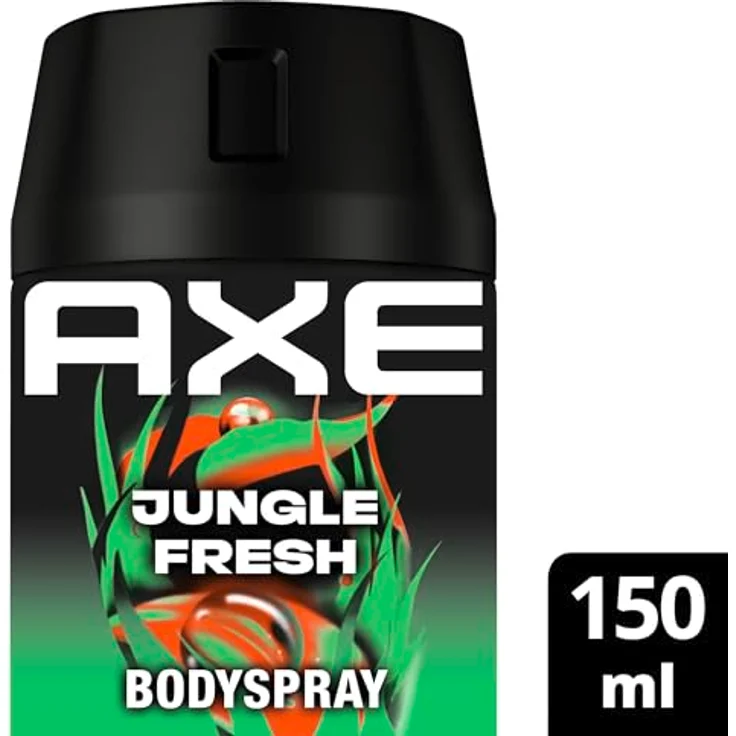 Axe Bodyspray Jungle Fresh, Deo ohne Aluminiumsalze, 48 Stunden lang wirksamer Schutz vor Körpergeruch, 150 ml – Bild 3