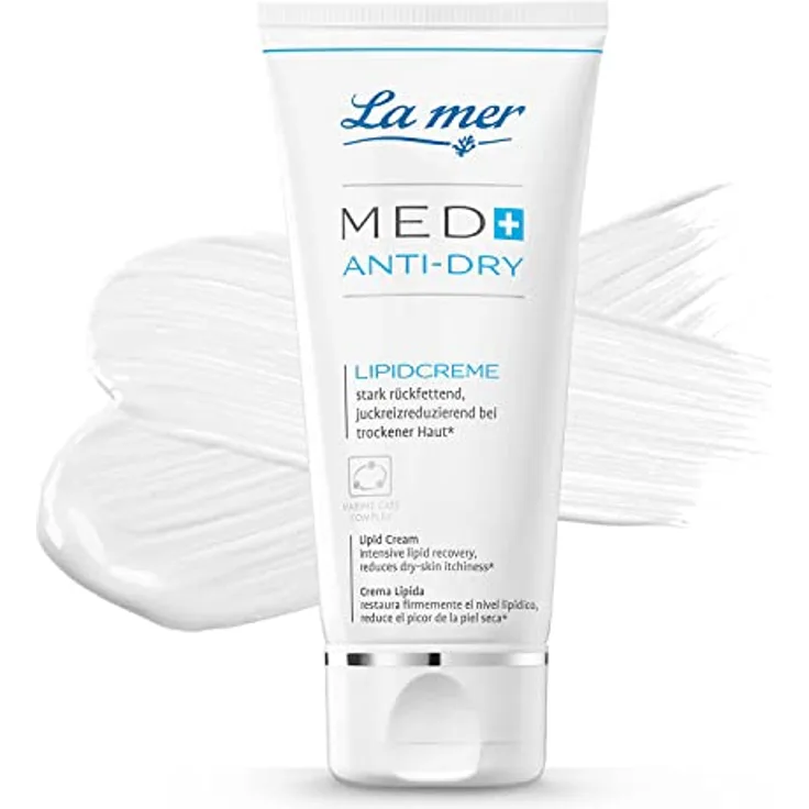 La Mer MED+ Anti-Dry Lipidcreme - Stark rückfettende Creme für sehr trockene Haut - Mindert trockenheitsbedingten Juckreiz - Beruhigend bei akuten Schüben - Pflege bei Psoriasis oder Neurodermitis - 50 ml