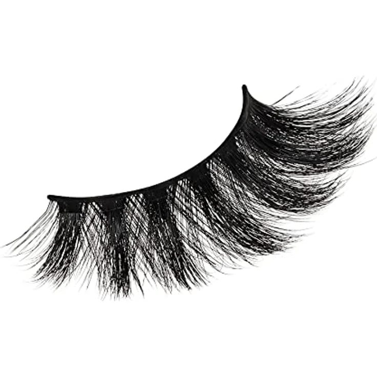KISS Lash Couture Matte Black Collection 1 Paar künstliche Wimpern, Matte Velvet, weiche und matte Faux Mink Lashes mit KISS-Flexi-Wimpernband, inklusive Wimpernkleber – Bild 3