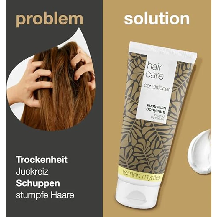 Australian Bodycare Haarspülung 200ml | Teebaumöl + Lemon Myrtle Conditioner bei Schuppen, Juckender und Trockener Kopfhaut für Frauen & Männer | Auch bei Pickeln auf der Kopfhaut | Anti-Schuppen – Bild 2
