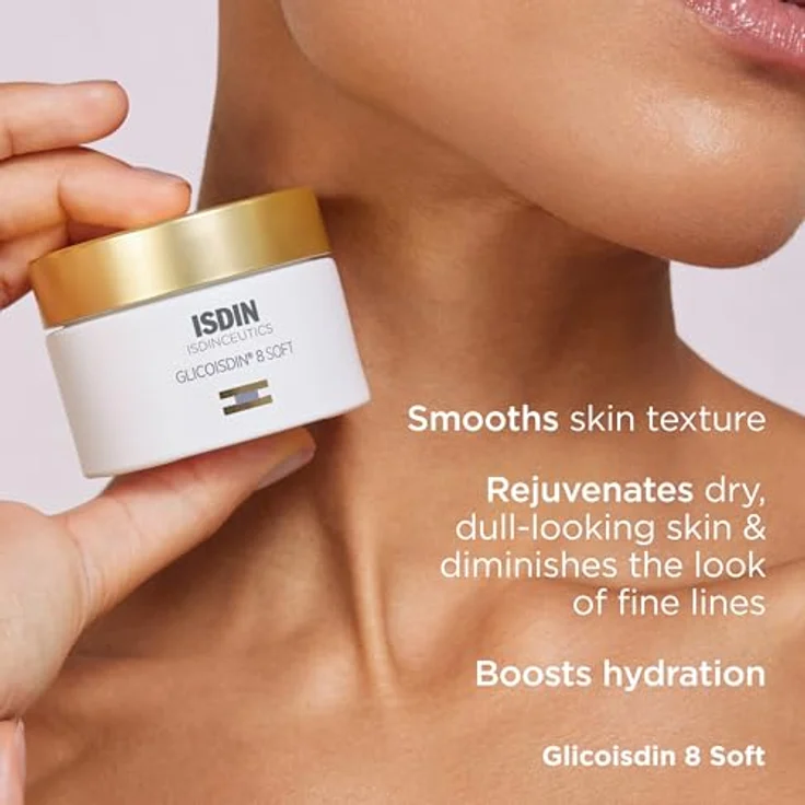 ISDIN Isdinceutics Glicoisdin Crema 8% 50 Ml, Gesichtsreinigung mit langlebiger und flexibler Gestaltung, weiß – Bild 4