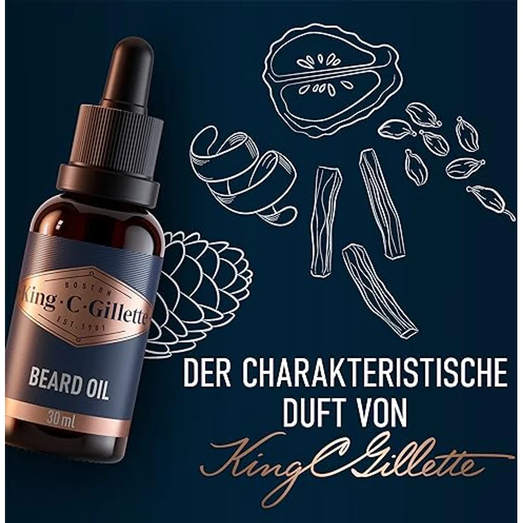 King C Gillette Beard Oil Bartpflege 30 ml – Bild 6
