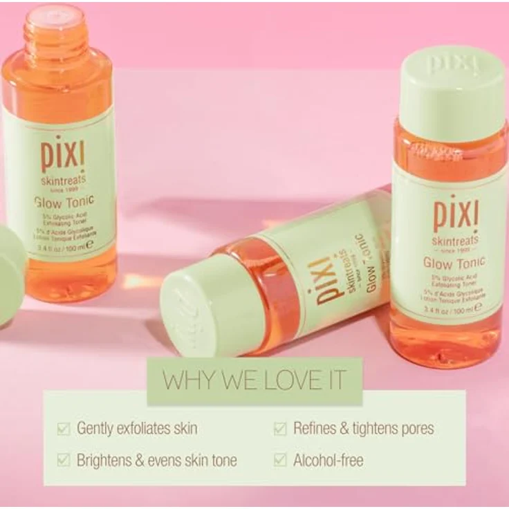Pixi Skintreats Glow Tonic Gesichtswasser Alle Hauttypen 100 ml, Textur: Flüssig  – Bild 5