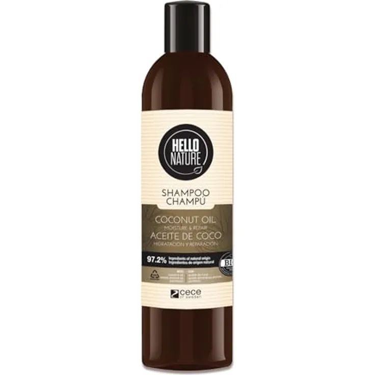 P-Beauty Naturkosmetik Repair Shampoo Kokosöl, silikonfrei, vegan, mit Panthenol & Vitamin E, 300ml für trockenes & geschädigtes Haar, Anti-Frizz, Haarpflege mit Argan- und Jojobaöl