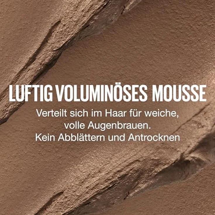 MAYBELLINE NEW YORK Super Fluff Mousse, Augenbrauen-Gel in 260 Deep Brown, 5 ml, für gepflegte und definierte Augenbrauen – Bild 7