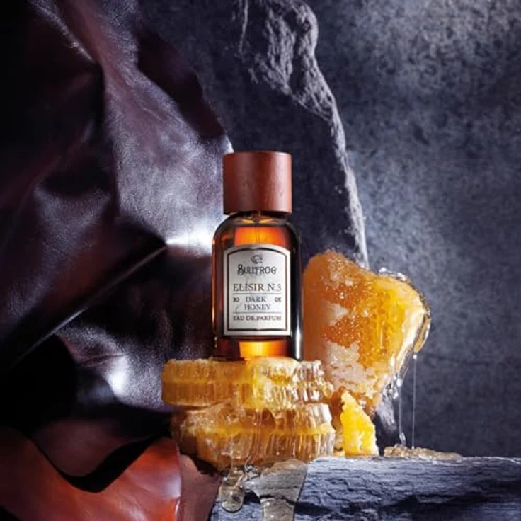 Bullfrog Eau De Parfum Elisir N.3 - Dark Honey 100 ml, umhüllendes und holziges Duft mit Noten von Grapefruit und Leder – Bild 5
