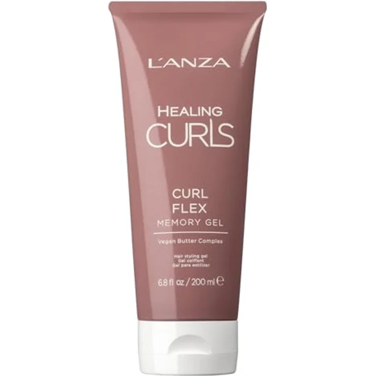L'ANZA Healing Curls Curl Flex Memory Gel, pflegendes Locken-Gel für starken, lang anhaltenden Halt, ohne Sulfate und Parabene, 200 ml – Bild 1