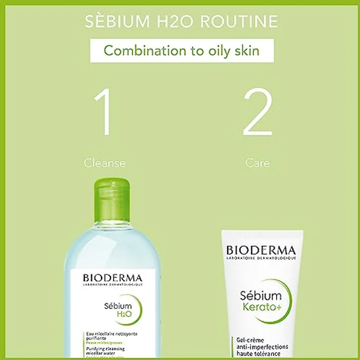 Bioderma Sébium H2O Solution Micellaire Lotion 250 ml, für Mischhaut geeignet – Bild 4