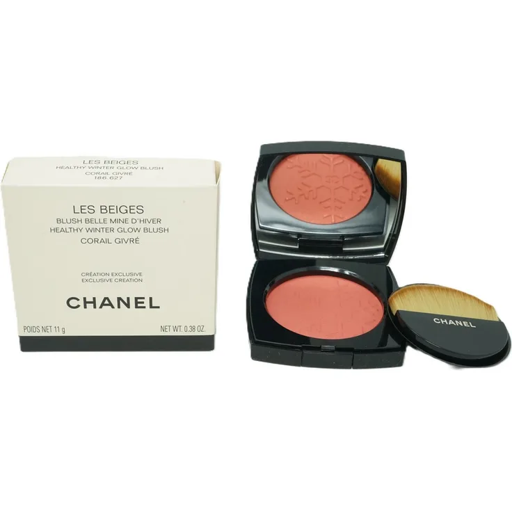 CHANEL Les Beiges Healthy Winter Glow Blush 186.627 Corail Givré, 11 g Creme-Puder für natürlichen Glow