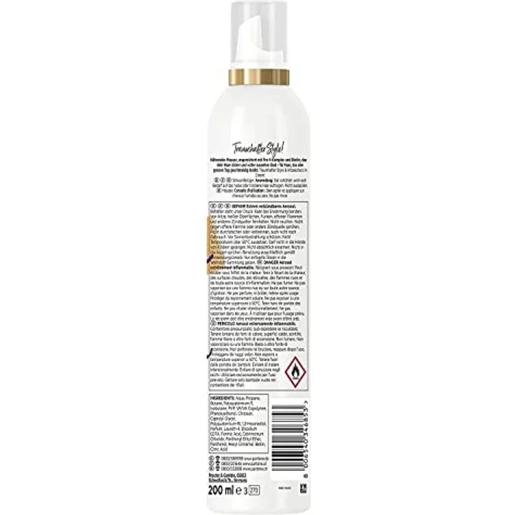 Pantene Pro-V Perfect Volume, 200ml Nährende Mousse mit Biotin und Hitzeschutz für volles Haar – Bild 7