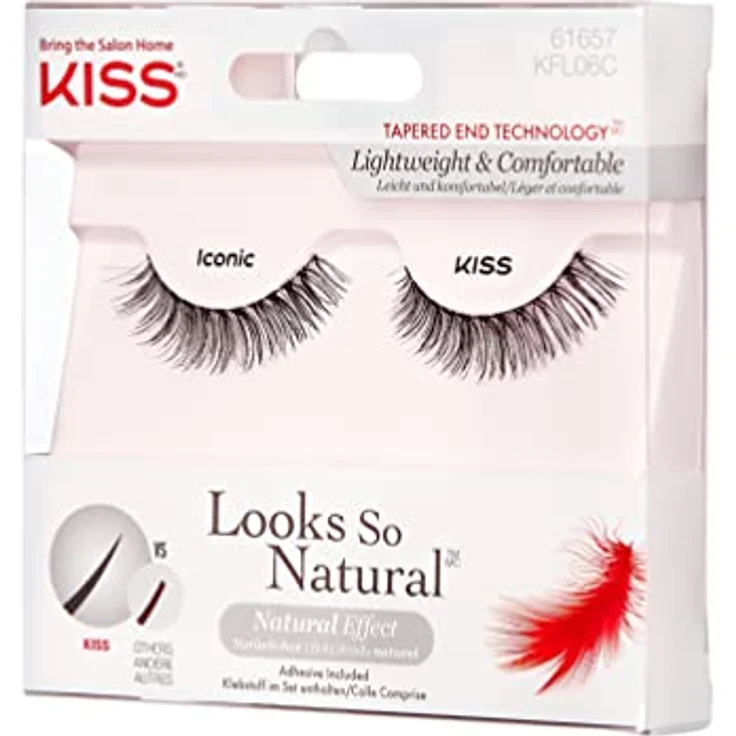 KISS Look So Natural künstliche Wimpern Iconic 2 St. - Natürlich aussehende Fake Lashes, 2 Stück – Bild 7