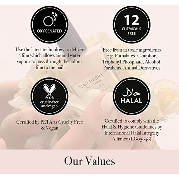 NAILBERRY L'Oxygéné Number 69, atmungsaktiver Nagellack, 15 ml, vegan und cruelty-free – Bild 5