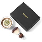 Störtebekker® Premium Rasierpinsel Set mit Rasierschale aus Edelstahl & Rasierseife Sandelholz - Geschenkidee - Perfekte Ergänzung zu Rasiermesser & Rasierhobel