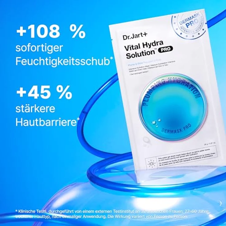 Dr. Jart+ Vital Hydra Solutionâ„¢ Intensive Hydration Mask, intensive feuchtigkeitsspendende Tuchmaske, 26 g – Bild 3