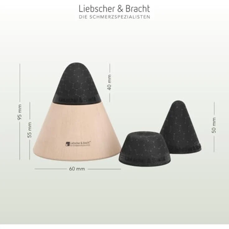 Liebscher & Bracht Schmerzfrei-Drücker-Set – 5-teilig, mit mittelharten Aufsätzen für gezielte Light-Osteopressur Übungen – Bild 7