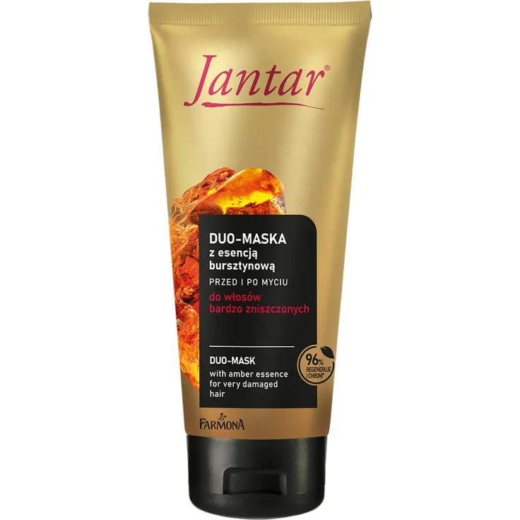 Farmona Jantar Intensivpflege-Duo-Haarmaske mit Bernstein, 200 ml für strapaziertes Haar