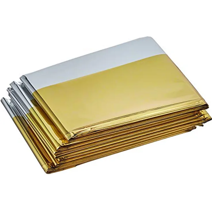 ALTIUM 954307 Rettungsdecke, 210 x 160 cm, Hitze- und Kälteschutz, silber & gold