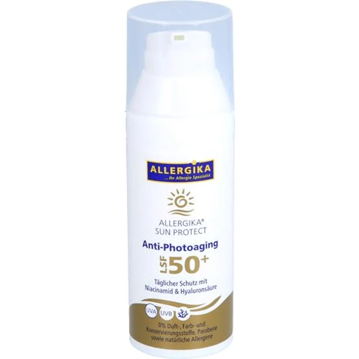 Allergika SUN PROTECT Anti-Photoaging Creme LSF50+, 50 ml – Bild 7