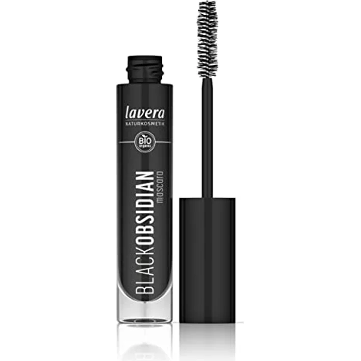 lavera Black Obsidian Mascara - kein Verklumpen & Verkleben - volumstärkend - Endlose Länge - vegan - Naturkosmetik (1x 10 ml) – Bild 1