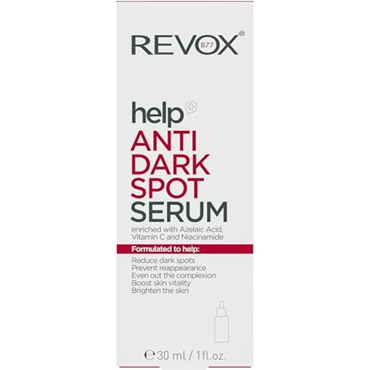 Revox B77 Help Anti Dark Spot Serum, Gesichtsserum gegen Pigmentflecken, 30 ml, mit Vitamin C und Niacinamid – Bild 3