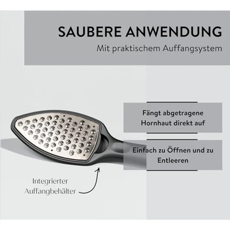 PARSA BEAUTY Hornhautraspel für glatte Füße, professioneller Edelstahl Hornhautentferner mit ergonomischem Design für sanfte Fußpflege – Bild 5
