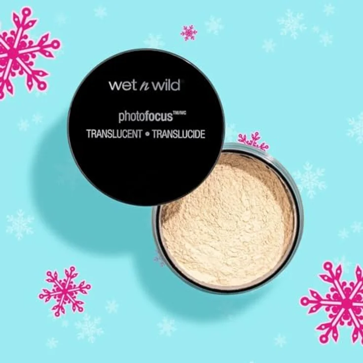 Wet n Wild Photo Focus Loose Setting Powder, Seidiges Gewichtsloses Fixierpuder zum Fixieren, Mattieren, Öl absorbieren und Backen, Weichzeichnungseffekt, Translucent, 20g – Bild 3