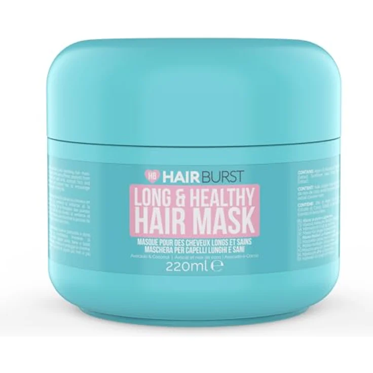 Hairburst Long & Healthy Hair Mask, nährende Haarmaske mit feuchtigkeitsspendenden Inhaltsstoffen, 220 ml – Bild 1