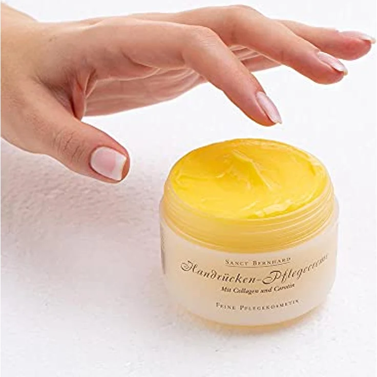 Sanct Bernhard Handcreme für sehr trockene Hände, 125ml Intensivpflege mit Collagen für Gesicht, Hals & empfindliche Hautpartien – Bild 2