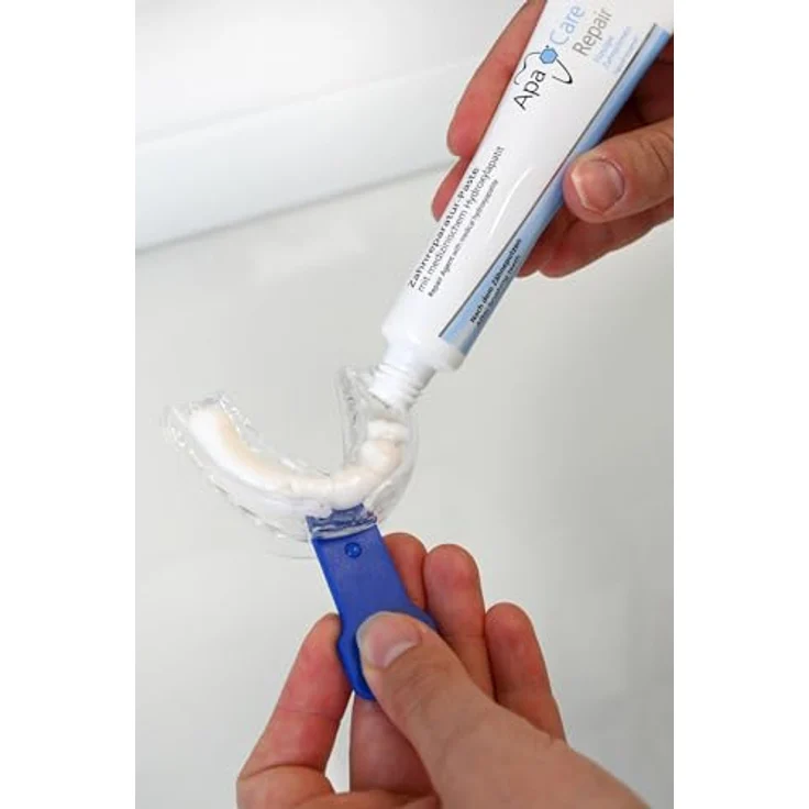 ApaCare Repair Zahnreparaturpaste mit flüssigem Zahnschmelz HAP, intensive Zahnreparatur für hellere Zähne, 2x30ml, fluoridfrei – Bild 4