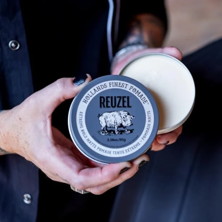 Reuzel Hollands Finest Pomade Extreme Hold, Haarpomade mit Matt-Effekt für Herren, 35 g – Bild 9