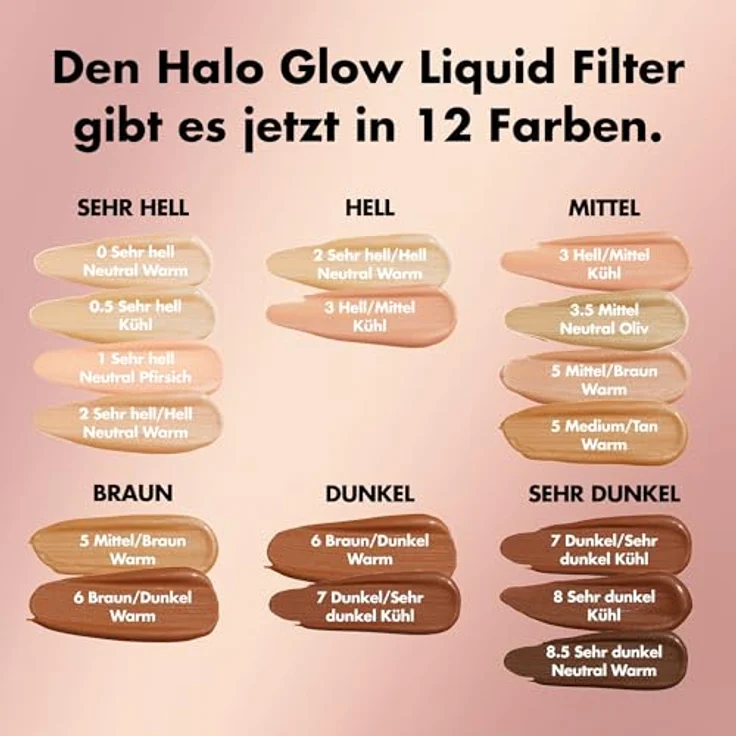 e.l.f. Halo Glow Liquid Filter, Teint-Booster mit Hyaluronsäure für strahlenden Teint, vegan, 2 Fair/Light – Bild 2