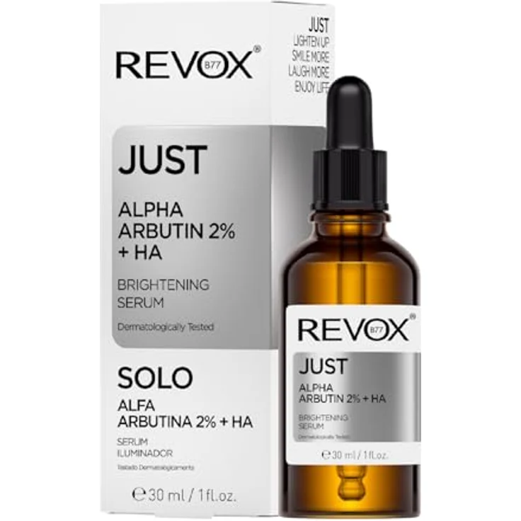 Revox Just Alpha Arbutin 2% + HA Gesichtsserum für strahlende Haut 30 ml – Bild 2