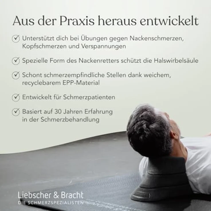 Liebscher & Bracht Nackenretter, 3-tlg. Nacken-Massagegerät mit Aufsatz und zwei Sockeln, inkl. 3 Monate Zugang zur Liebscher & Bracht App – Bild 3