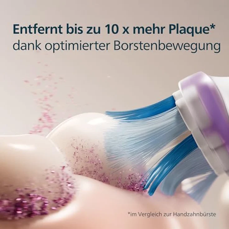 PHILIPS Sonicare G3 Premium Gum Care, Original Ersatzbürstenköpfe, Weiß, 4er-Pack, HX9054/87, bis zu 7x gesünderes Zahnfleisch, entfernt bis zu 10-mal mehr Plaque, Sonicare Technologie, BrushSync Funktion – Bild 3
