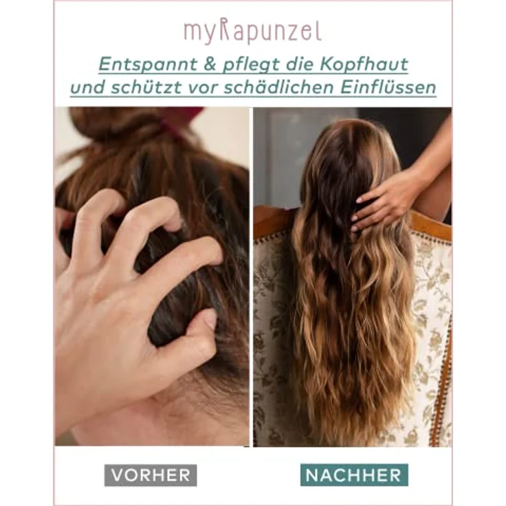 myRapunzel 100ml Tiefenpflege-Maske - 100% natürlich und vegan- Mit Lavendel&Rosmarin - ohne Silikone, Parabene, Sulfate & Tierversuche - ohne Chemie - Verleiht mehr Volumen - Made in Austria – Bild 3