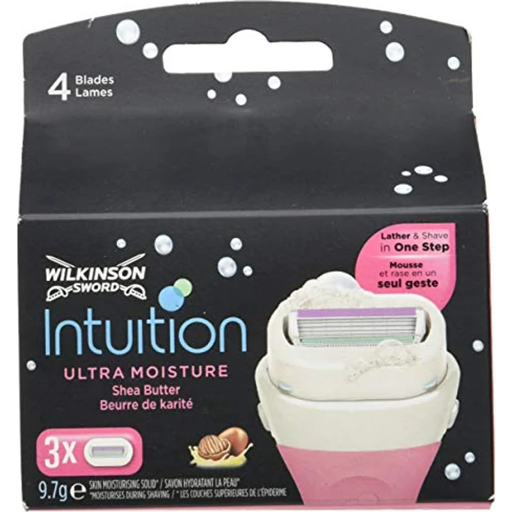 Wilkinson Sword Intuition Ultra Moisture Rasierklingen, 3 Stück – Bild 3