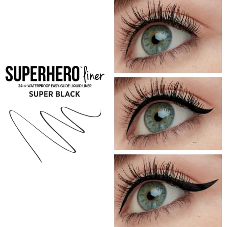 it Cosmetics Superhero Eyeliner, wasserfester und wischfester Eyeliner mit 24h Halt, 0,55 ml, tiefes Schwarz – Bild 2