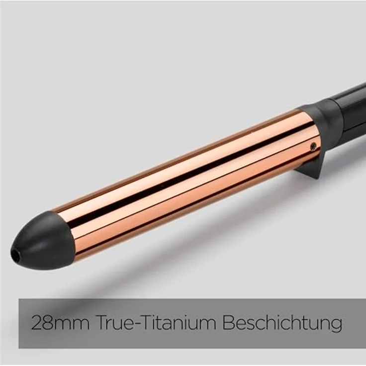 BaByliss Lockenstab C455E Salon Air Brilliance, Titanium-Keramik-Beschichtung 28 mm Aufsatz-Durchmesser Advanced Ceramics Heizsystem – Bild 3