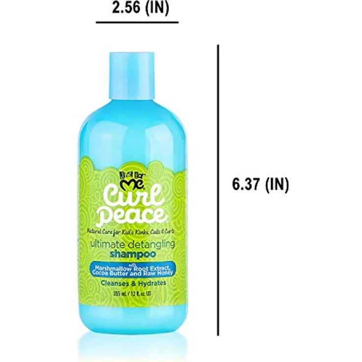 Just For Me Curl Peace Ultimate Detangling Shampoo, sanft und feuchtigkeitsspendend, 355ml – Bild 5
