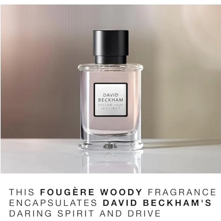 David Beckham Follow Your Instinct Eau de Parfum 50ml, Fougère-holziger Duft für Männer, schwarz/silber – Bild 5