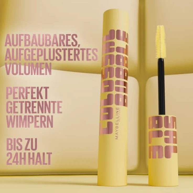Maybelline New York Colossal Bubble Mascara, Aufbaubare Wimperntusche mit spiralförmiger Bürste für maximales Volumen, Farbe: Schwarz, 10 ml – Bild 3