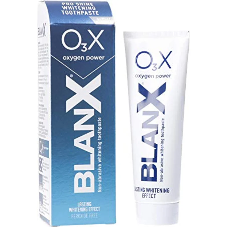 BlanX O3X Toothpaste, natürliche Zahncreme für sanftes Bleichen und Schutz des Zahnschmelzes, 75 ml – Bild 1