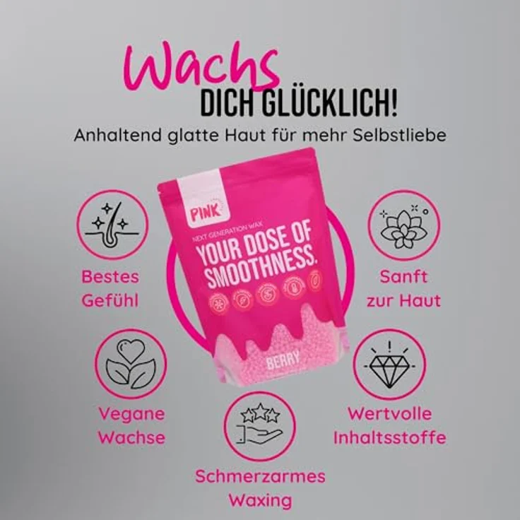 Pink Cosmetics - Next Generation Berry Bomb Wax - 800 g – Bild 3