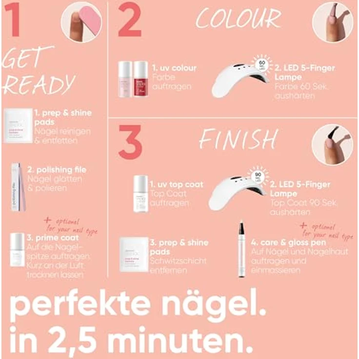 alessandro Striplac UV-Nagellack Creamy Vanilla, Deckend & Kratzfest bis zu 15 Tage, Leichtes Auftragen, Vegan, 6,5ml – Bild 5